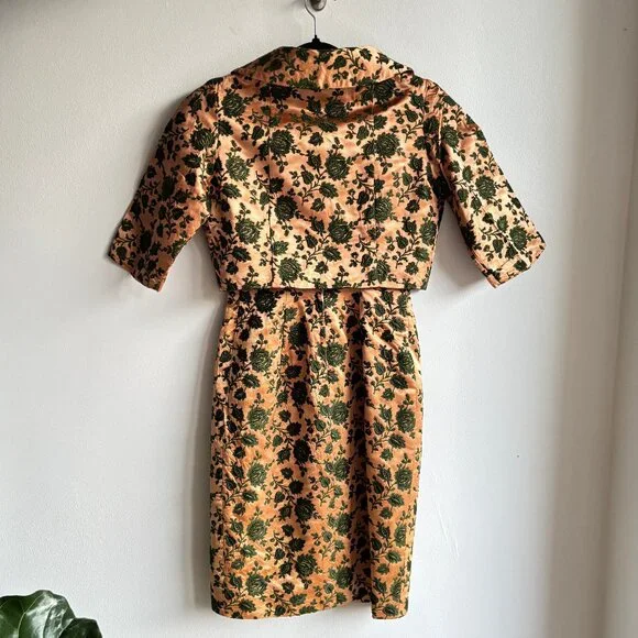 Stunning 60s Brocade Wiggle Dress & Matching Jacket - Picture 16 of 16